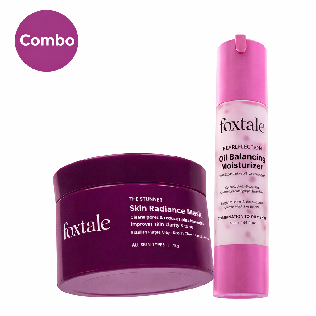 Skin Radiance De-Tan Mask (75g) + Oil Balancing Moisturizer (50ml)